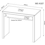 Mesa para Escritório ME4107 Branco – Tecno Mobili - Imagem 2