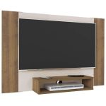 Painel Cine Para Tv 47 Com Nicho Pinho  Off White - Imagem 2