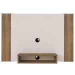 Painel Cine Para Tv 47 Com Nicho Pinho  Off White - Imagem 3