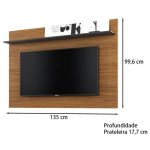 Painel Para TV 55 Polegadas Maia Noce Milano Preto clb - Imagem 2