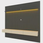 Painel Ripado TV até 85 Polegadas com LED 230cm Nobre - Imagem 2