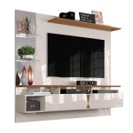 Painel para TV 55 polegadas Intense Lukaliam Off White  Damasco - Imagem 2