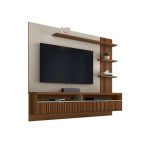 Painel para TV até 65 Polegadas Araruna Freijó e Off White - Imagem 2