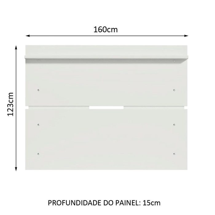 Painel para TV até 65 Polegadas Madesa – Branco - Imagem 2