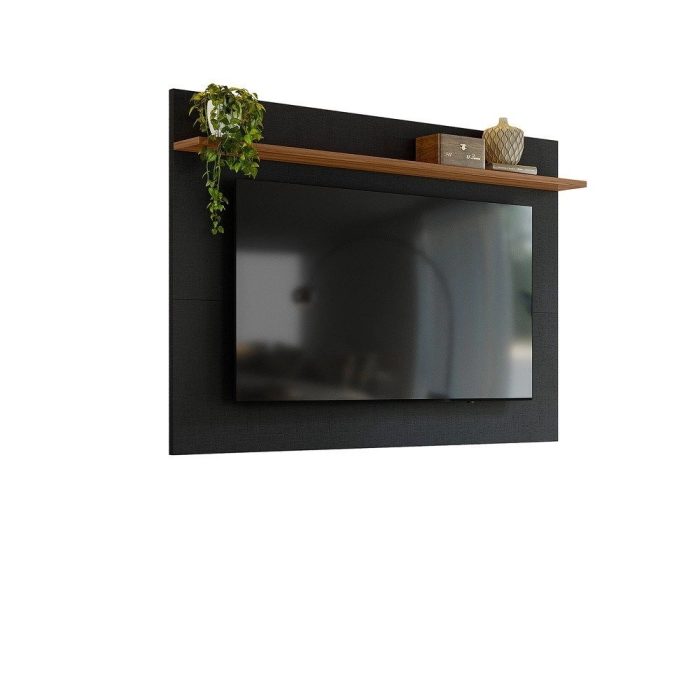 Painel para TV até 70 Polegadas 180cm Portugal Notável Preto/Freijó - Imagem 2