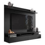 Painel para Tv Home Suspenso Noruega Preto – Móveis Leão