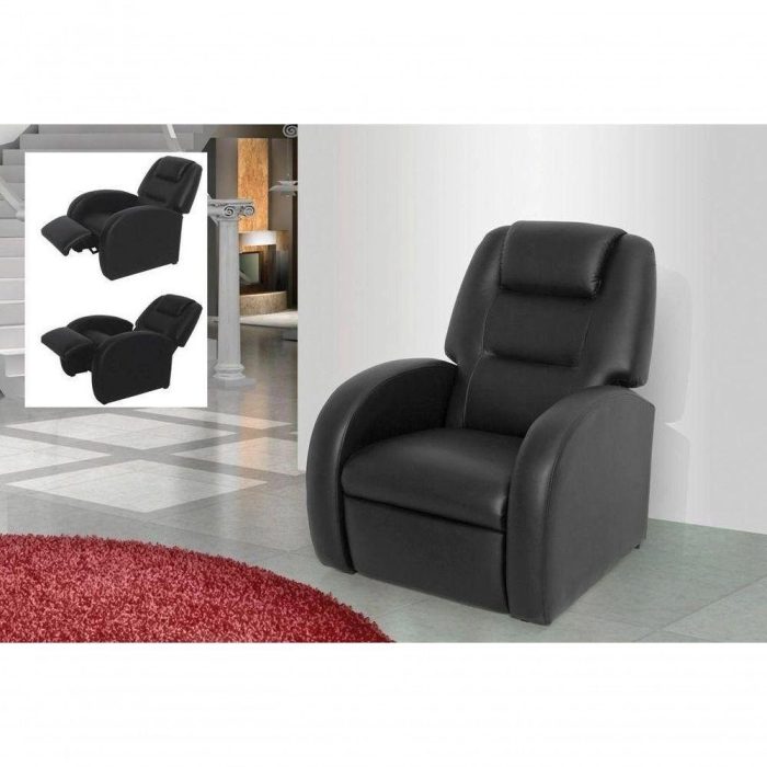 Poltrona Do Papai Reclinável Civic – Preto Corino - Imagem 1