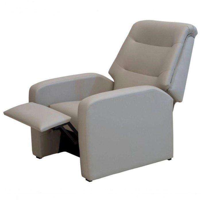 Poltrona Do Papai Reclinável Classic – Bege Corino - Imagem 1