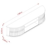 Rack Bancada Suspensa Modena Cinamomo Off White – Madetec - Imagem 4