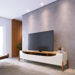 Rack Bancada para Sala Studio 1.8 Off White Nature – Imcal - Imagem 2