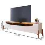 Rack Bancada para Sala Studio 1.8 Off White Nature – Imcal - Imagem 3