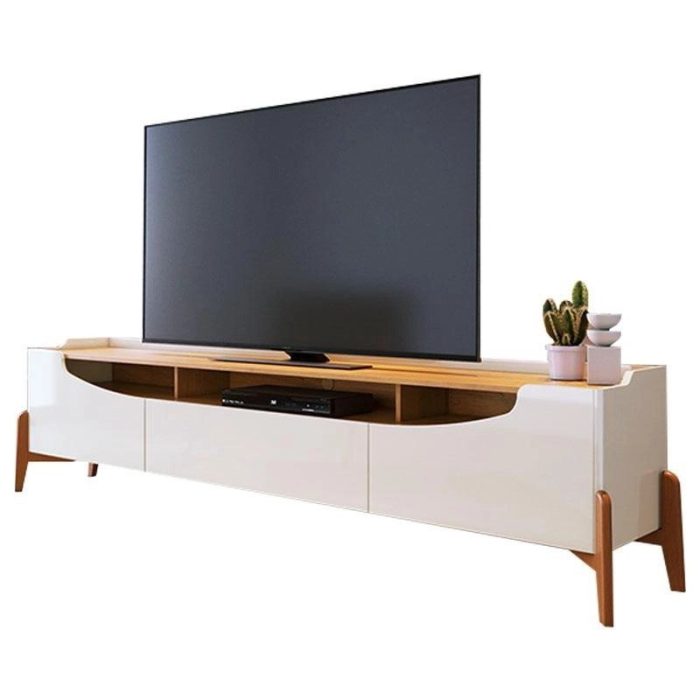 Rack Bancada para Sala Studio 1.8 Off White Nature – Imcal - Imagem 1