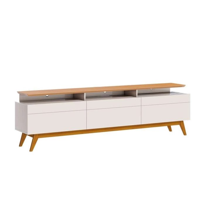 Rack Classic I Off White e Nature 64×218 cm - Imagem 2
