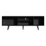 Rack Madesa Dubai para TV até 65 Polegadas com Pés – Preto/Rustic - Imagem 3