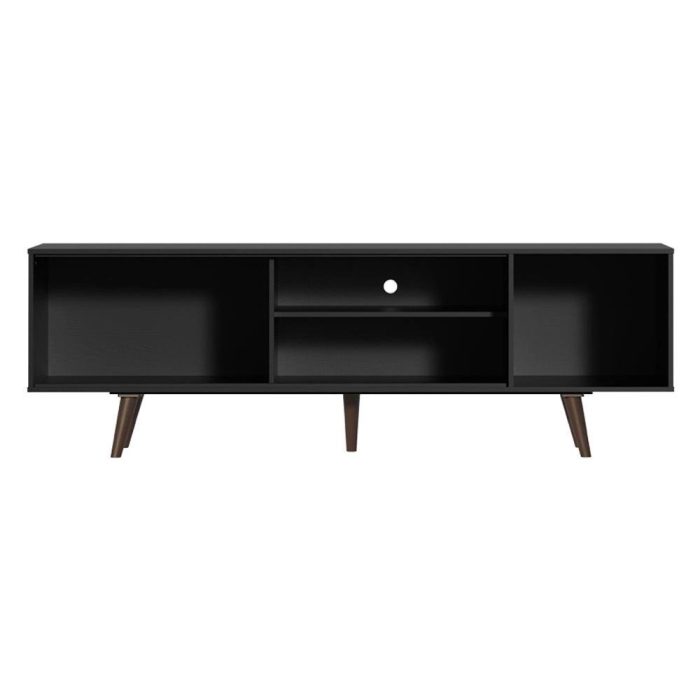 Rack Madesa Dubai para TV até 65 Polegadas com Pés – Preto/Rustic - Imagem 3