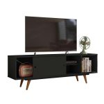 Rack Retrô Goslar Fosco Preto 162 cm - Imagem 2