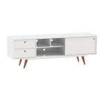 Rack Retrô Weimar Branco 162 cm - Imagem 2