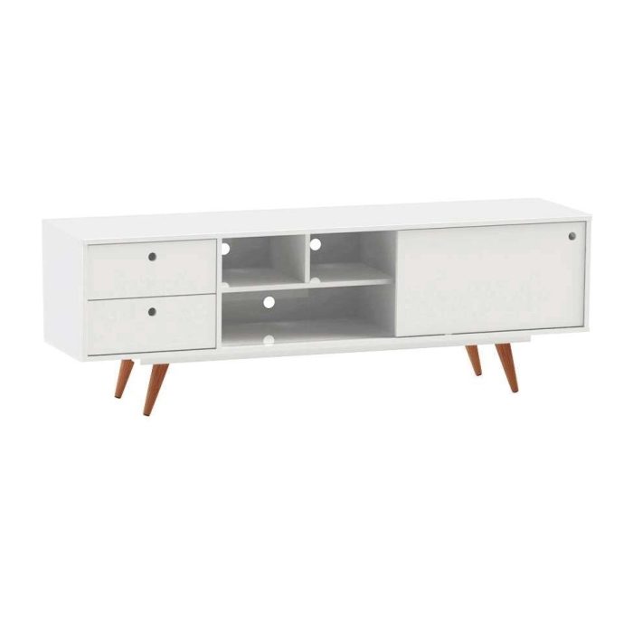 Rack Retrô Weimar Branco 162 cm - Imagem 2