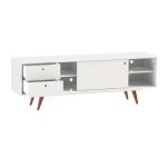 Rack Retrô Weimar Branco 162 cm - Imagem 3