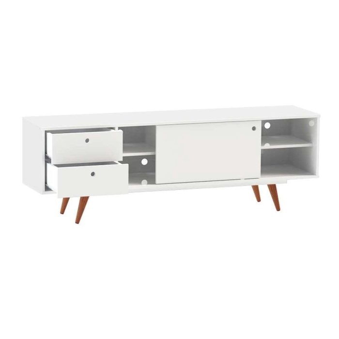 Rack Retrô Weimar Branco 162 cm - Imagem 3