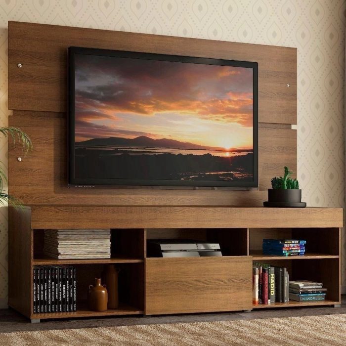 Rack com Painel Sobreposto para TV até 65 Everest Madesa - Imagem 1