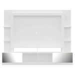 Rack com Painel Tv 65 Portas com Espelho Oslo Branco - Imagem 2