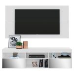 Rack com Painel p/tv até 65 e Espelho Flórida Multimóveis Branco - Imagem 2