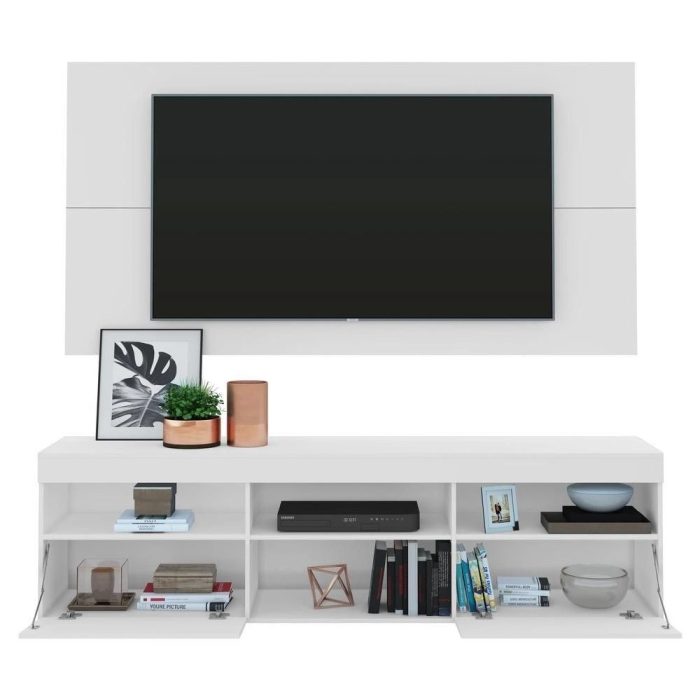 Rack com Painel p/tv até 65 e Espelho Flórida Multimóveis Branco - Imagem 3