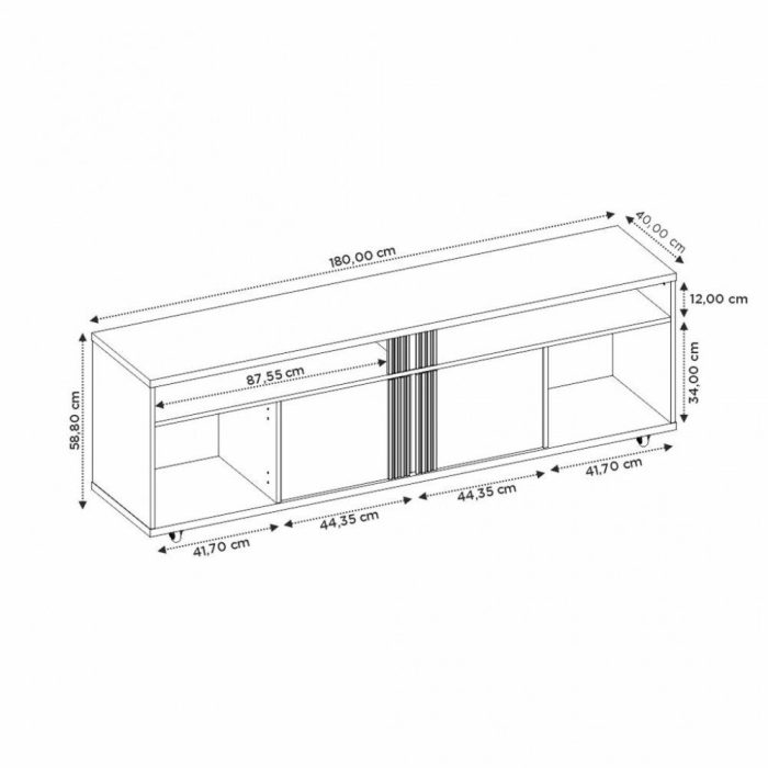 Rack para TV até 70 Polegadas 2 Portas nt 1290 Notável Móveis - Imagem 4