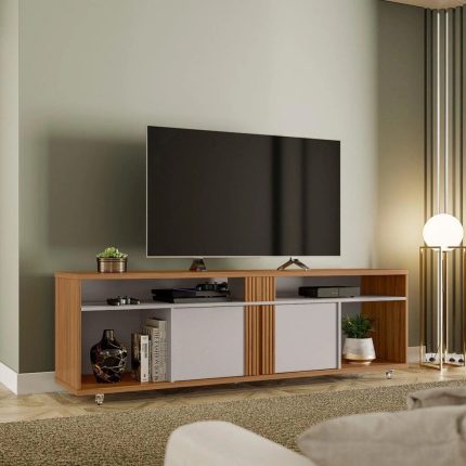 Rack para TV até 70 Polegadas 2 Portas nt 1290 Notável Móveis