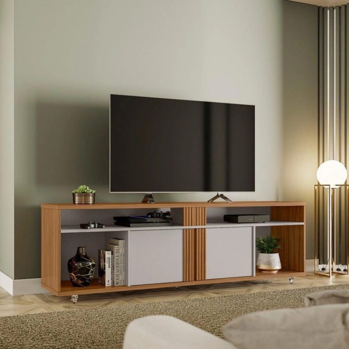 Rack para TV até 70 Polegadas 2 Portas nt 1290 Notável Móveis - Imagem 1