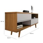 Rack para Tv até 50 Polegadas 2 Portas NT1180 Notável Móveis - Imagem 3