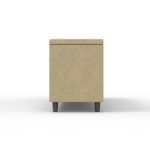 Recamier Bau Rico 140x Suede Cappuccino – Majú Decor - Imagem 4