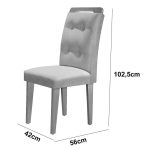 Recamier Baú Casal Com Pés De Madeira Retro 150Cm Marrom - Imagem 4