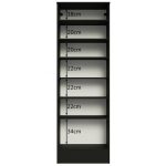 Sapateira Armário Multiúso Madesa Isis 1 Porta – Preto - Imagem 3
