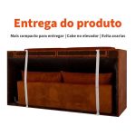 Sofá 2 Lugares Retrátil Lubeck Suede Marrom 140 cm - Imagem 5