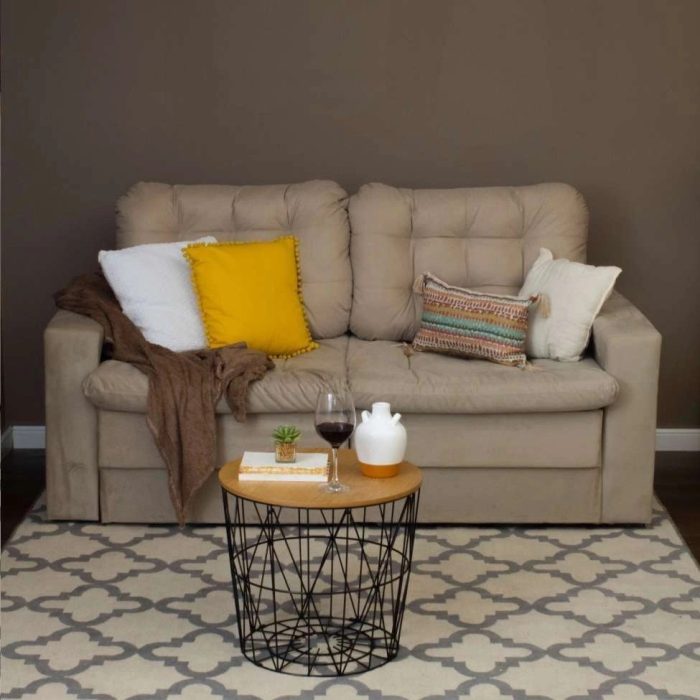 Sofá 3 Lugares Retrátil Lubeck Plush Suede Bege - Imagem 2