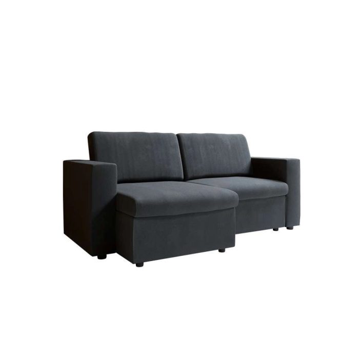 Sofá 3 Lugares Retrátil Zoy Suede Grafite - Imagem 2
