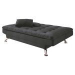 Sofá-Cama 3 Lugares Casal Premium Suede Cinza - Imagem 8