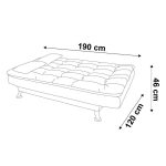 Sofá-Cama 3 Lugares Casal Premium Suede Velvet Bege - Imagem 6