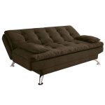Sofá-Cama 3 Lugares Casal Premium ii Suede Café - Imagem 3