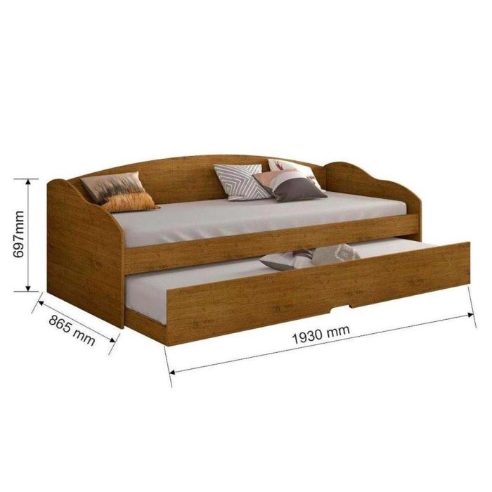Sofá Cama Conquista Funny ii cCama Auxiliar Café - Imagem 2