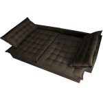 Sofá Retrátil Reclinável E Cama 2,95m Cama Inbox Flex Suede Velusoft Café - Imagem 5