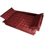 Sofá Retrátil Reclinável E Cama 2,95m Cama Inbox Flex Suede Velusoft Vermelho - Imagem 5