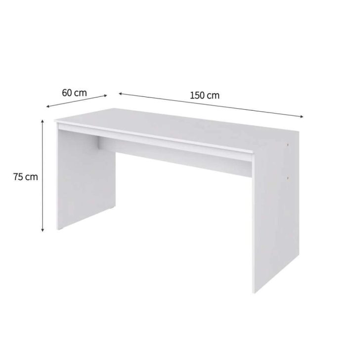 Mesa de Escritório Diretor Branca 150 cm - Imagem 3