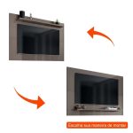 Painel para TV até 60 Polegadas Safira Cinza - Imagem 4